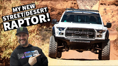 Ken Block tests his new fully built Ford Raptor by SVC Offroad in Moab!