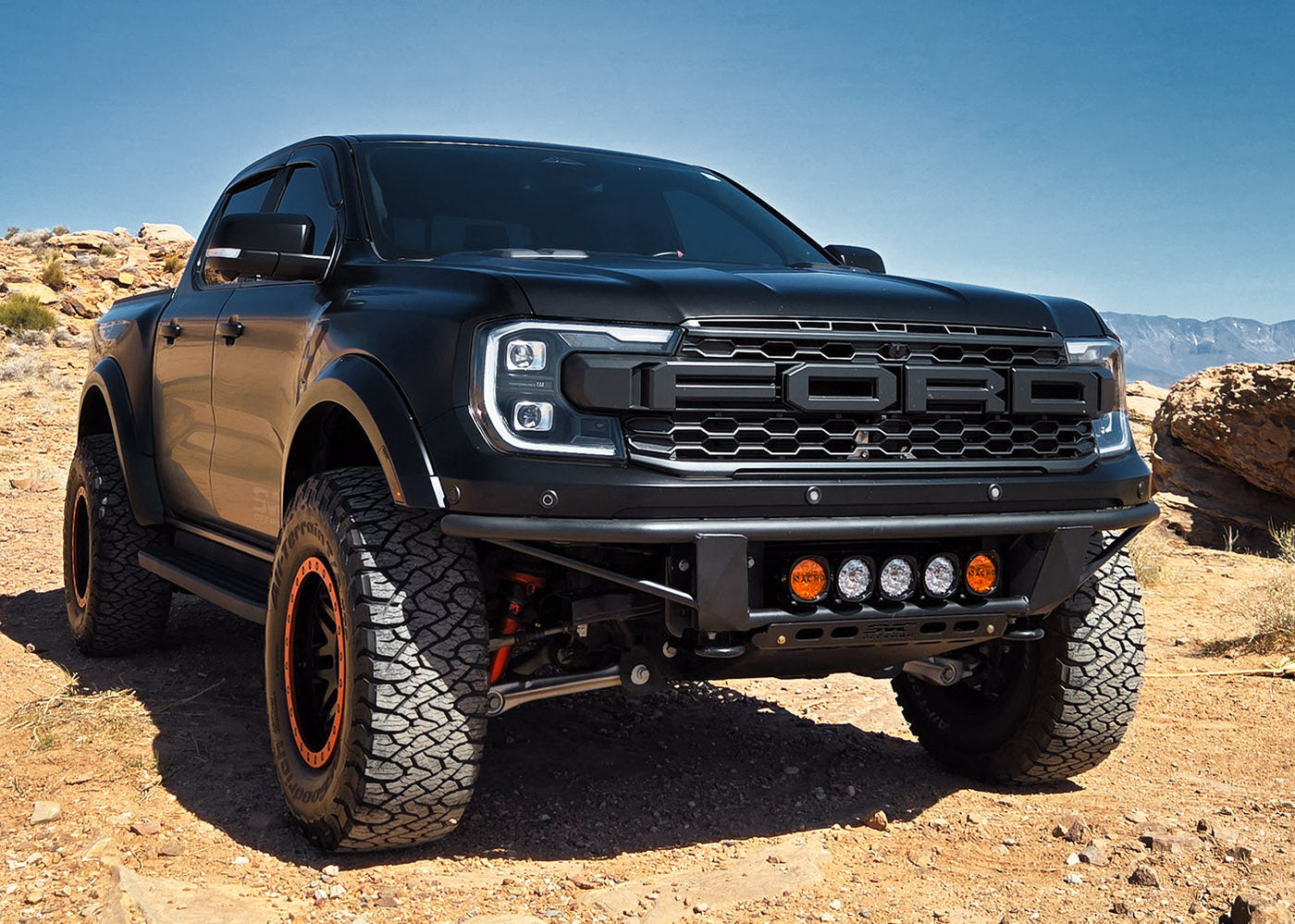 Ford Ranger With Raptor Bumper Ford Ranger Bumpers – SVC Offroad