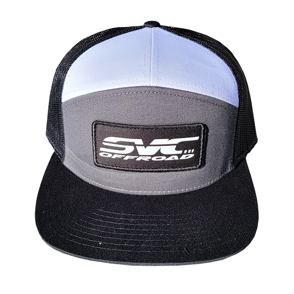 SVC Offroad White/Black/Gray Snapback Hat