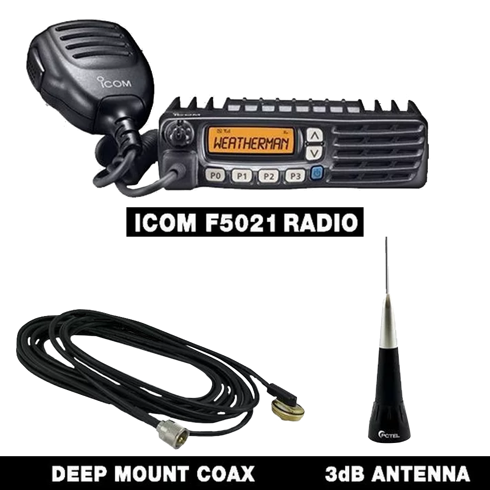 Icom Mobile F5021 Radio Chase Package