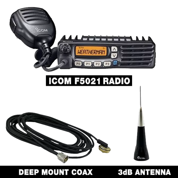 Icom Mobile F5021 Radio Chase Package - SVC Offroad